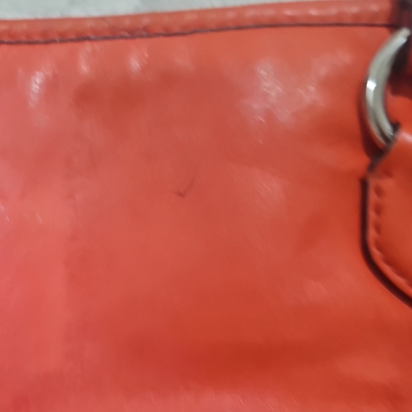 Coach Vibrant Red Leather Shoulder Bag - Picture 8 of 11